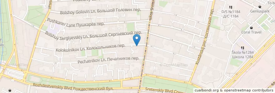 Mapa de ubicacion de Инвитро en Rusland, Centraal Federaal District, Moskou, Центральный Административный Округ, Мещанский Район.