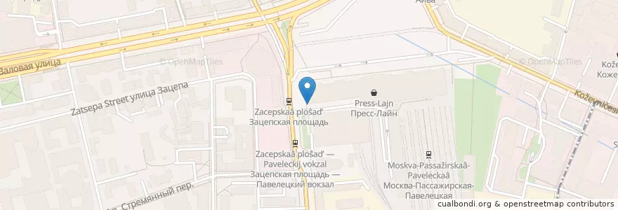 Mapa de ubicacion de Такос донер en Rusia, Distrito Federal Central, Москва, Distrito Administrativo Central, Район Замоскворечье.