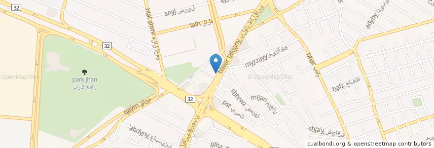 Mapa de ubicacion de داروخانه شبانه روزی دکتر چلنگر en Irán, Elburz, شهرستان کرج, بخش مرکزی شهرستان کرج, کرج.