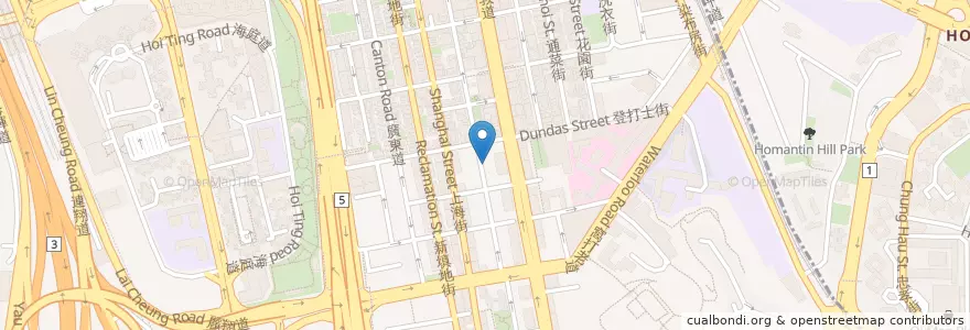 Mapa de ubicacion de 鳴橋燒肉料理 Naru Kyou Yakiniku en China, Provincia De Cantón, Hong Kong, Kowloon, Nuevos Territorios, 油尖旺區 Yau Tsim Mong District.