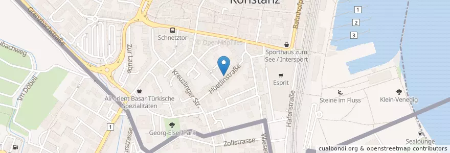 Mapa de ubicacion de KS Concept en Almanya, Baden-Württemberg, Bezirk Kreuzlingen, Regierungsbezirk Freiburg, Landkreis Konstanz, Kreuzlingen, Verwaltungsgemeinschaft Konstanz, Konstanz.