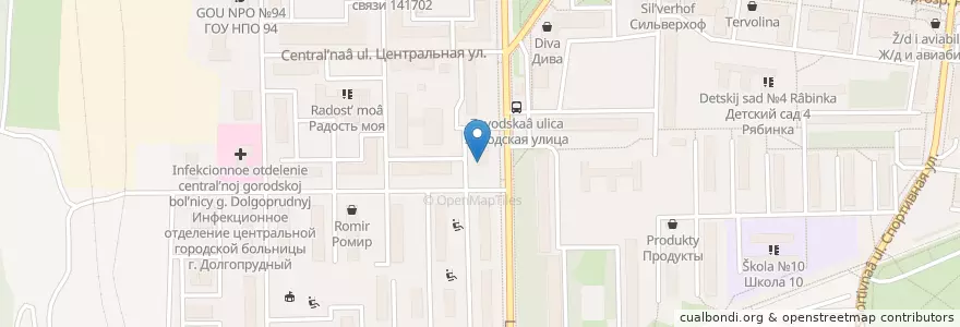 Mapa de ubicacion de Эконом en Russia, Distretto Federale Centrale, Oblast' Di Mosca, Городской Округ Долгопрудный.