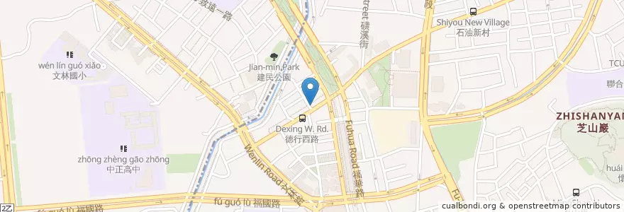 Mapa de ubicacion de 榮總博政骨科診所 en تایوان, 新北市, تایپه, 士林區.