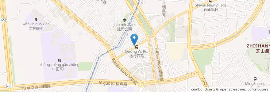 Mapa de ubicacion de 指筌中醫診所 en Taiwan, Nuova Taipei, Taipei, 士林區.