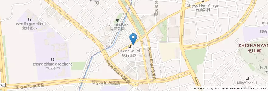 Mapa de ubicacion de QBurger en تایوان, 新北市, تایپه, 士林區.