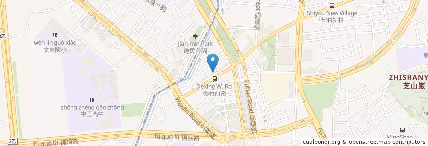 Mapa de ubicacion de 天母康健身心診所 en تایوان, 新北市, تایپه, 士林區.