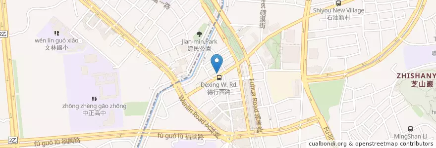 Mapa de ubicacion de 老先覺麻辣窯燒鍋 en تایوان, 新北市, تایپه, 士林區.