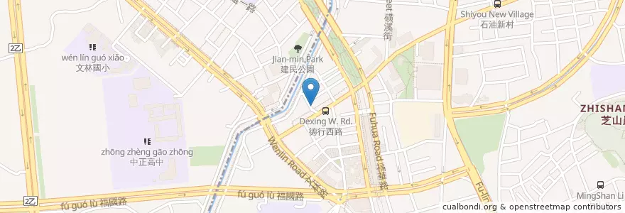 Mapa de ubicacion de 元順診所 en 타이완, 신베이 시, 타이베이시, 스린 구.