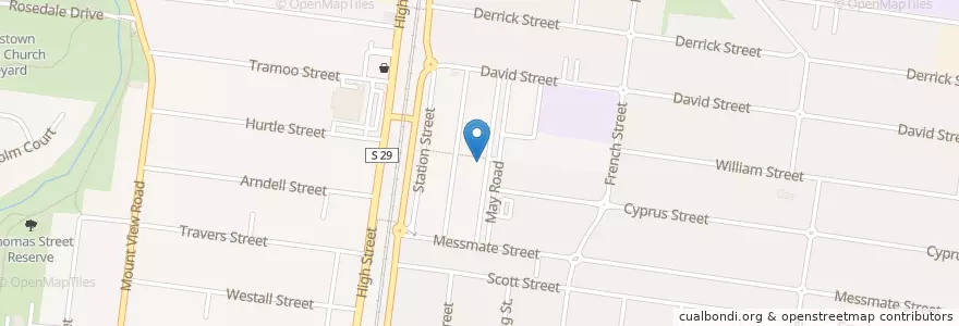 Mapa de ubicacion de Ferguson Plarre en Avustralya, Victoria, City Of Whittlesea.