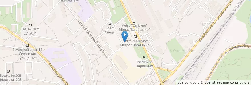 Mapa de ubicacion de Здоров.ру en Russia, Distretto Federale Centrale, Москва, Южный Административный Округ.