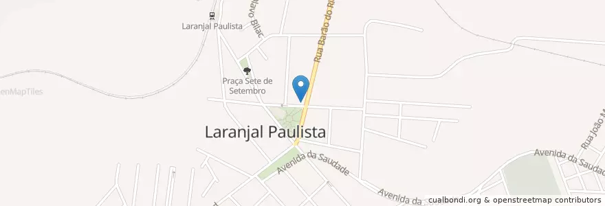 Mapa de ubicacion de Restaurante e Pizzaria Pier 51 en البَرَازِيل, المنطقة الجنوبية الشرقية, ساو باولو, Região Geográfica Intermediária De Campinas, Região Imediata De Piracicaba, Laranjal Paulista.