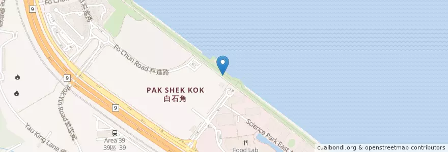 Mapa de ubicacion de 小食亭 en الصين, هونغ كونغ, غوانغدونغ, الأقاليم الجديدة, 沙田區 Sha Tin District, 大埔區 Tai Po District.