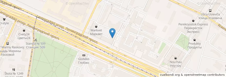 Mapa de ubicacion de CMD en 俄罗斯/俄羅斯, Центральный Федеральный Округ, Москва, Северный Административный Округ, Район Аэропорт.