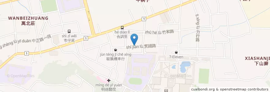 Mapa de ubicacion de 大浦鐵板燒 en Taiwan, Taiwan Province, Changhua County, Zhanghua City.