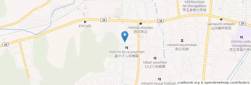 Mapa de ubicacion de 森の子ら幼稚園 en Giappone, Prefettura Di Kyoto, 舞鶴市.