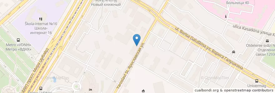 Mapa de ubicacion de Гемотест en Rusland, Centraal Federaal District, Moskou, Северо-Восточный Административный Округ, Алексеевский Район.
