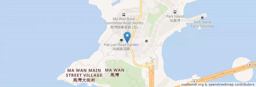 Mapa de ubicacion de Kumon en 中国, 香港, 広東省, 新界, 荃灣區 Tsuen Wan District.