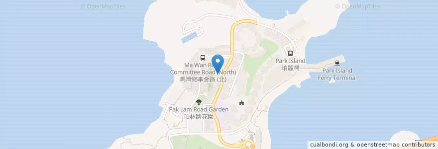 Mapa de ubicacion de Foodbox en 中国, 香港, 広東省, 新界, 荃灣區 Tsuen Wan District.