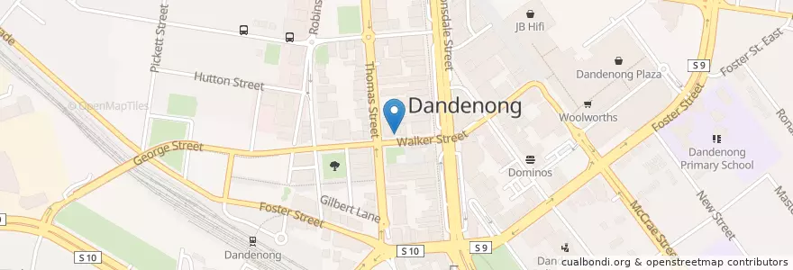 Mapa de ubicacion de Complex Institute Of Education en Australien, Victoria, City Of Greater Dandenong.
