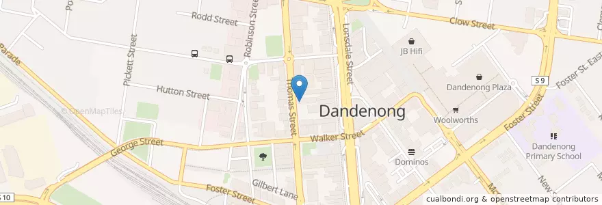 Mapa de ubicacion de Addictions en オーストラリア, ビクトリア, City Of Greater Dandenong.