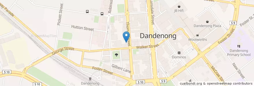 Mapa de ubicacion de Preeti Creations Coffee en 오스트레일리아, Victoria, City Of Greater Dandenong.