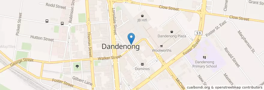Mapa de ubicacion de Munch Brunch en Австралия, Виктория, City Of Greater Dandenong.