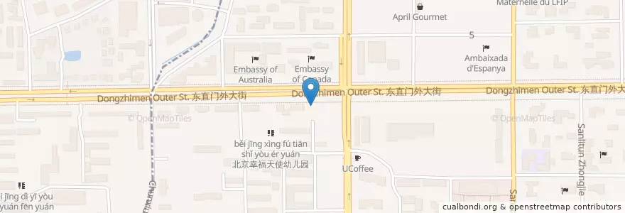 Mapa de ubicacion de ICBC en China, Beijing, Hebei, 朝阳区 / Chaoyang.