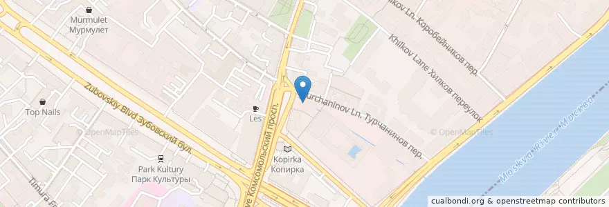 Mapa de ubicacion de G’Arbuz en Rusland, Centraal Federaal District, Moskou, Центральный Административный Округ, Район Хамовники.
