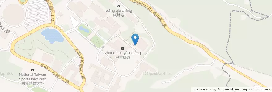 Mapa de ubicacion de 教職員停車場 en 타이완, 타오위안 시, 구이산 구.