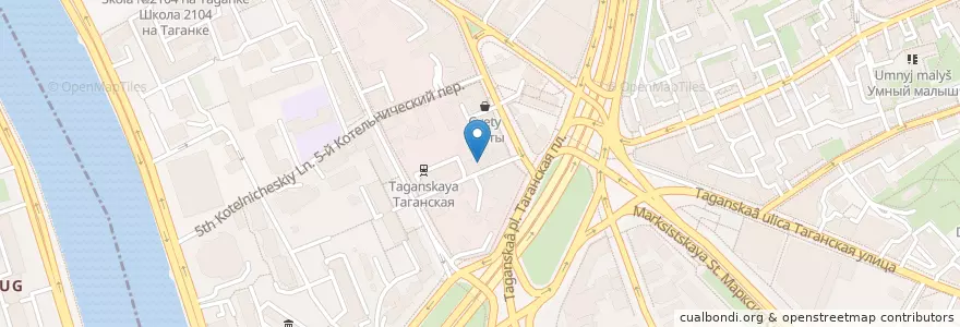 Mapa de ubicacion de Плов-Хаус en Russia, Distretto Federale Centrale, Москва, Центральный Административный Округ, Таганский Район.