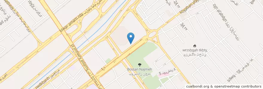 Mapa de ubicacion de دفتر پیشخوان en Iran, استان قم, شهرستان قم, بخش مرکزی, قم.