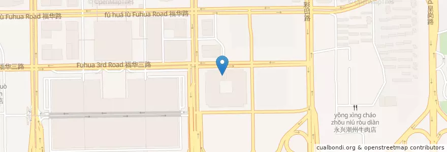 Mapa de ubicacion de 娃娃集 en 中国, 广东省, 深圳市, 福田区.