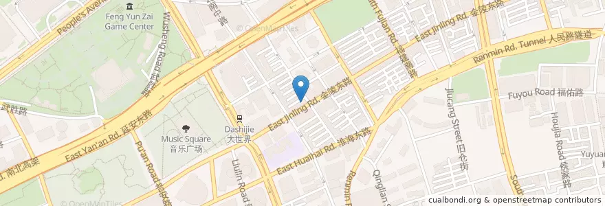 Mapa de ubicacion de 徳興馆 en 中国, 上海市, 黄浦区.