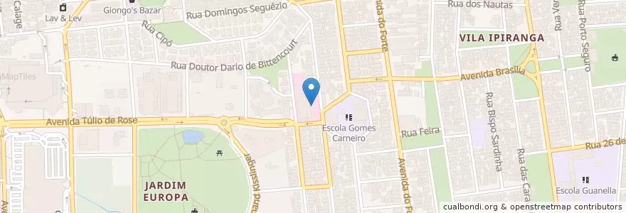 Mapa de ubicacion de Ophtalmed en Brasil, Región Sur, Río Grande Del Sur, Región Metropolitana De Porto Alegre, Região Geográfica Intermediária De Porto Alegre, Região Geográfica Imediata De Porto Alegre, Porto Alegre.