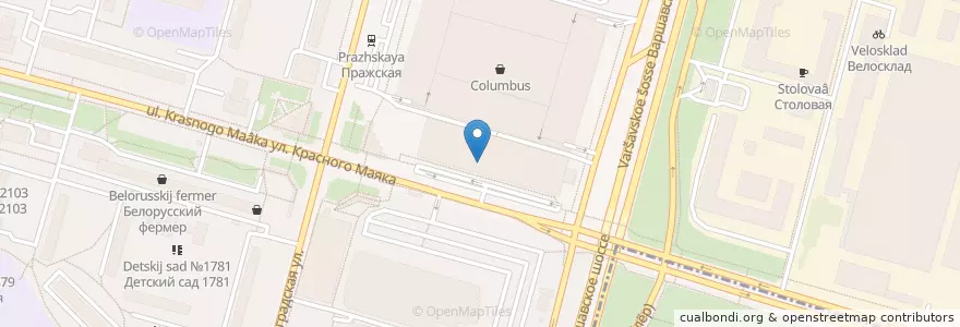 Mapa de ubicacion de Cofix en Russie, District Fédéral Central, Moscou, Южный Административный Округ, Район Чертаново Центральное.