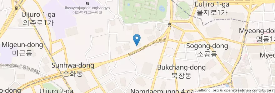 Mapa de ubicacion de WE TRUST COFFEE en 대한민국, 서울, 소공동.