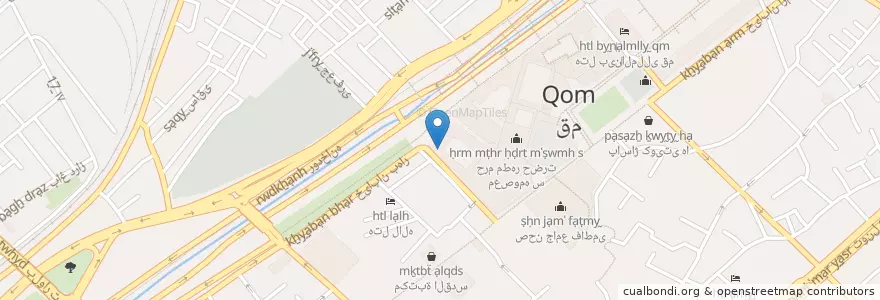 Mapa de ubicacion de دستشویی برادران en Irão, استان قم, شهرستان قم, بخش مرکزی, قم.