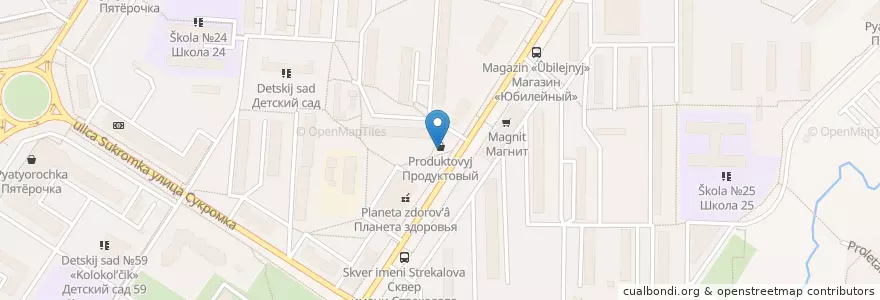 Mapa de ubicacion de Акватория en Rusia, Distrito Federal Central, Óblast De Moscú, Городской Округ Мытищи.