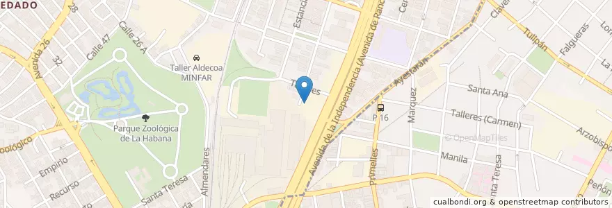 Mapa de ubicacion de Agencia 4 de Taxi en 쿠바, La Habana, Cerro.