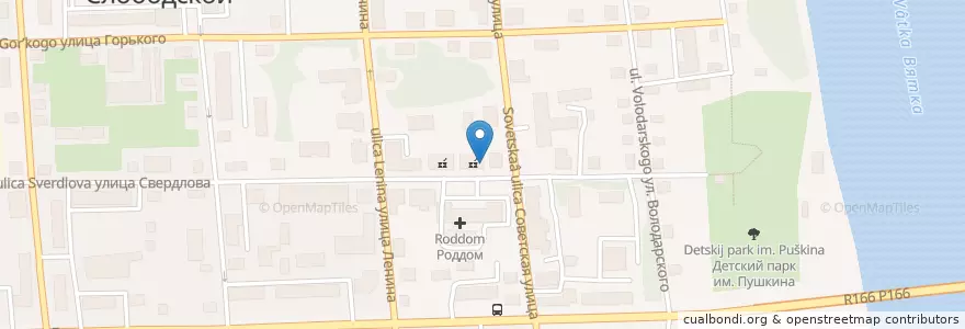 Mapa de ubicacion de Стоматологический кабинет "Sino" en ロシア, 沿ヴォルガ連邦管区, キーロフ州, スロヴォツコイ地区, スロヴォツコイ管区.