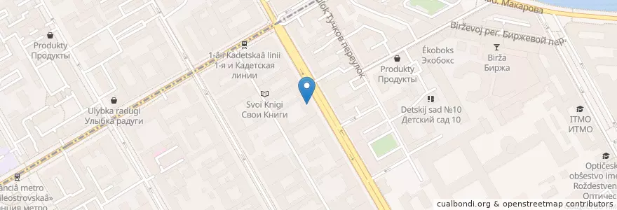 Mapa de ubicacion de Hanoi City en Russie, District Fédéral Du Nord-Ouest, Oblast De Léningrad, Saint-Pétersbourg, Василеостровский Район, Округ № 7.