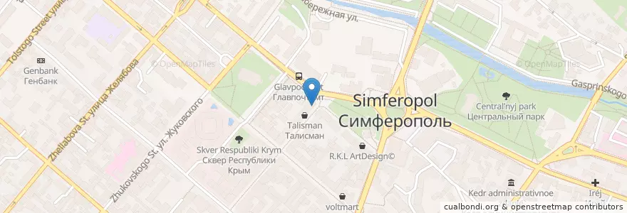 Mapa de ubicacion de Medobory en Russia, South Federal District, Autonomous Republic Of Crimea, Republic Of Crimea, Simferopol District, Simferopol Municipality Council, Simferopol (Urban Okrug).