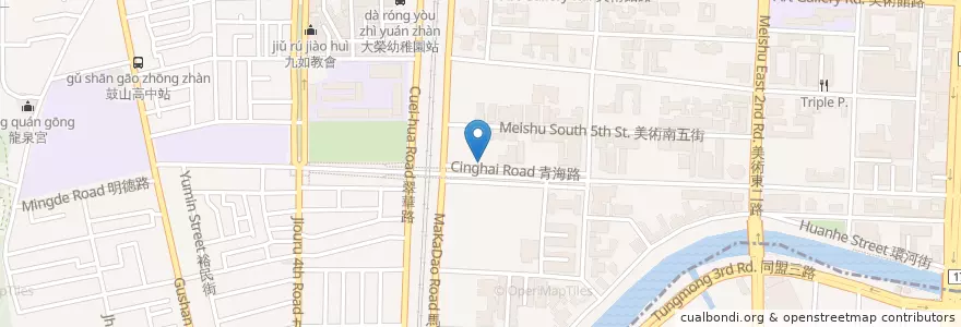 Mapa de ubicacion de 佐棧冰舖 en 台湾, 高雄市, 鼓山区.