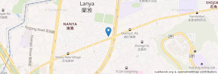 Mapa de ubicacion de 拉拉麵 en تایوان, 新北市, تایپه, 士林區.