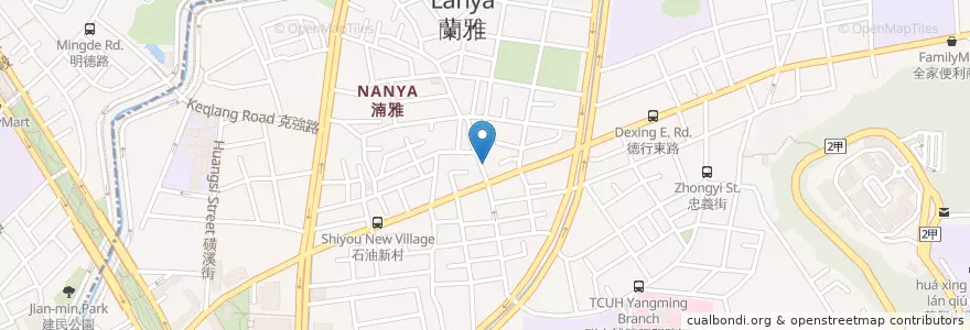 Mapa de ubicacion de 花蓮扁食 en Taiwan, Nuova Taipei, Taipei, 士林區.