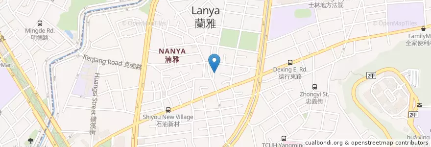 Mapa de ubicacion de 第一家鹽酥雞 en تایوان, 新北市, تایپه, 士林區.