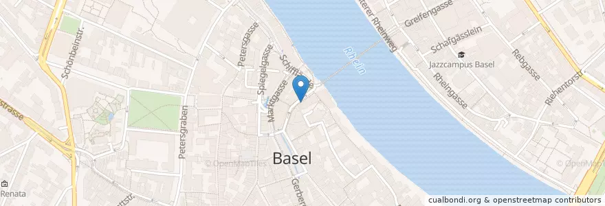 Mapa de ubicacion de Spiga en スイス, Basel-Stadt, Basel.