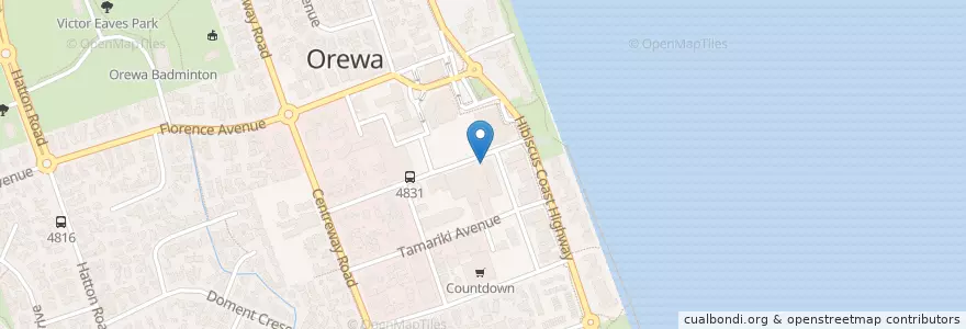 Mapa de ubicacion de Casa Del Gelato en 新西兰, Auckland, Hibiscus And Bays.