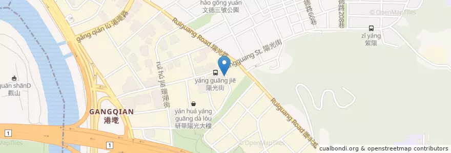Mapa de ubicacion de 陽光街321巷口 en 台湾, 新北市, 台北市, 内湖区.