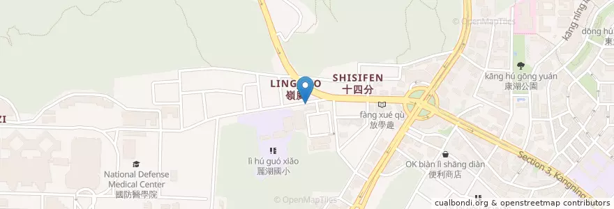 Mapa de ubicacion de 麗湖國小 en 台湾, 新北市, 台北市, 内湖区.
